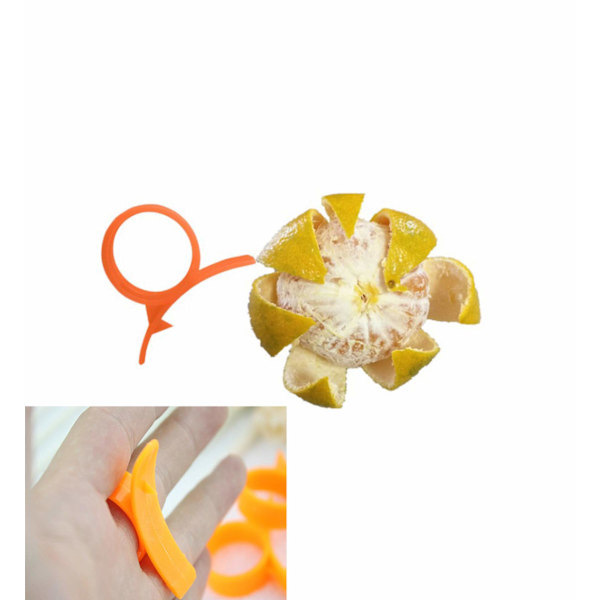 3 stk. appelsinskræller citrus skræller frugt skræller kreativ skræller