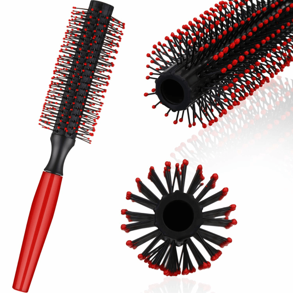 Quiff Roller Round Men's Hair Brush Quiff Comb Round Hair Styling Brush for Blow Drying Hair Styling Tool (1 Pack, Style A)