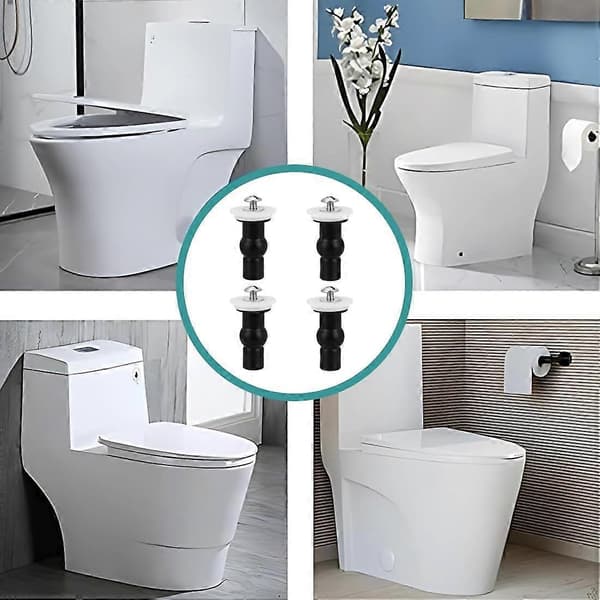 Toalettsitsfästen, 4 Delar Universal Toalettlock Fixeringsset
