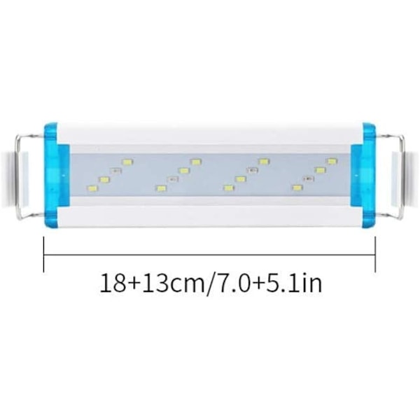 18-58cm Meget tynd akvarie LED-lampe