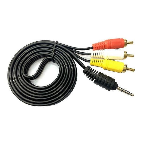 Audio Video RCA -kaapeli 3RCA - 3RCA komposiitti AV -kaapeli digiboksille ja kaiuttimille