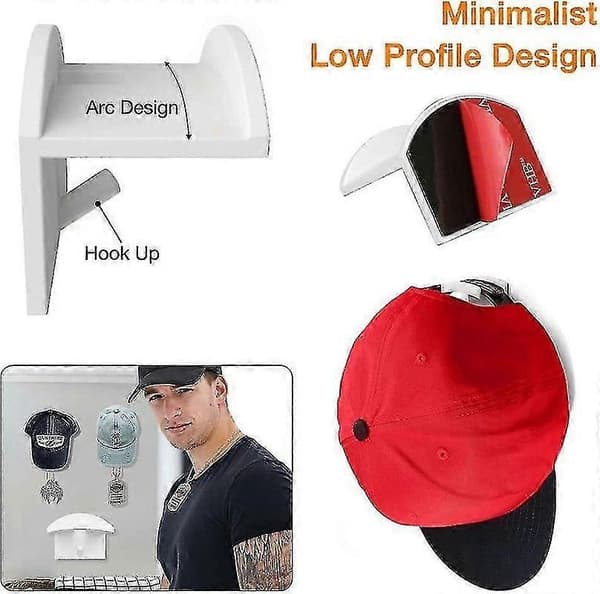 10 kpl Hat Hanger Organizer, Lippisjärjestäjä Seinä Baseball-lippispidike