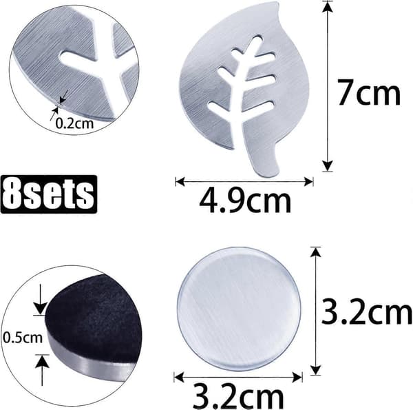 8 Stycken Utomhus Gardinvikter Magnetiska Dukvikter Utomhus