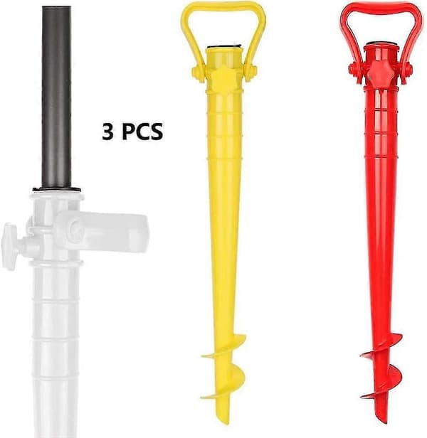 Pieces Strandparasolholder, Jordanker til parasol, Strandparasol Sandanker, til haveparasol, Fuglefoderautomater