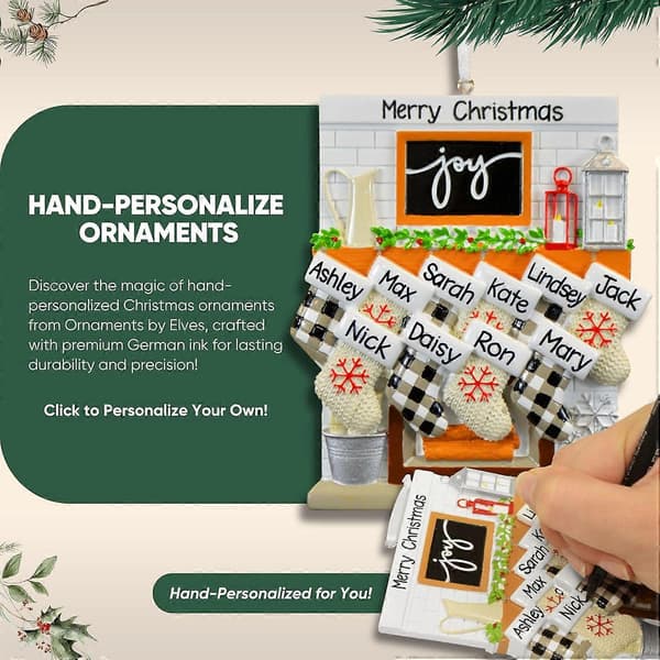 Personlige julehjemdekorationer til jul