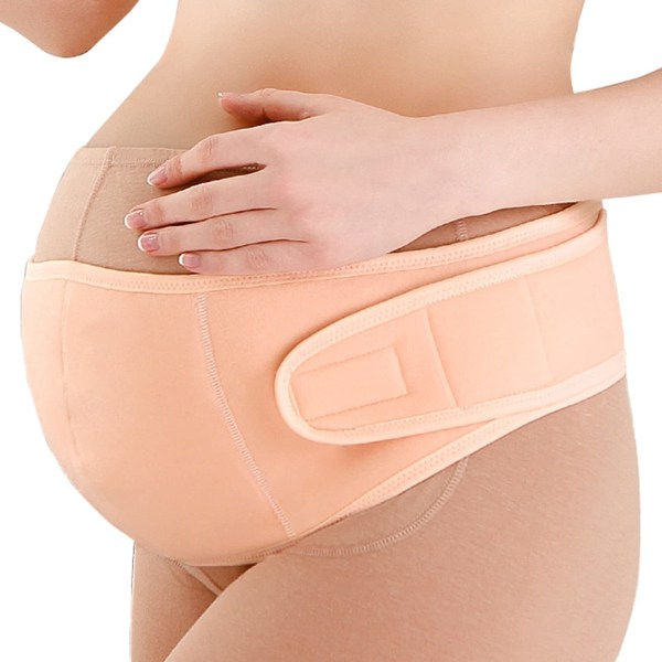 Graviditetsbälte med andningsbar Graviditetsstödsbygel Justerbara magband för gravida kvinnor, XL XL