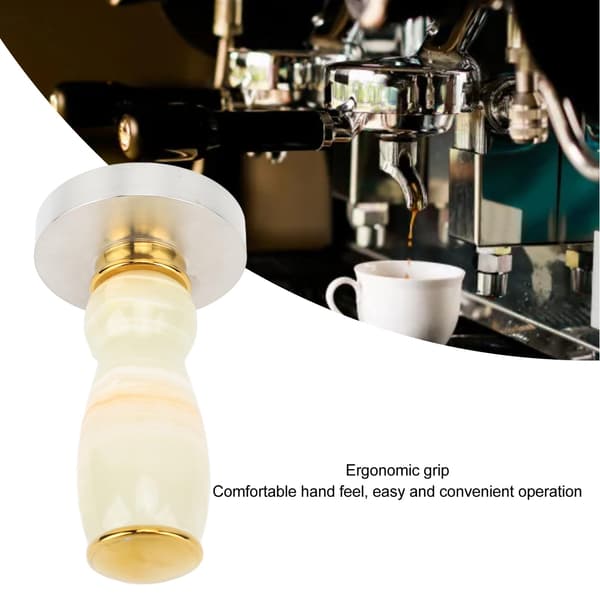58mm Kaffe Tamper Rustfrit Stål Kaffe Tamper Ergonomisk Stål Kaffe Tamper til Hjemme Kaffe 58mm Kaffe Presser