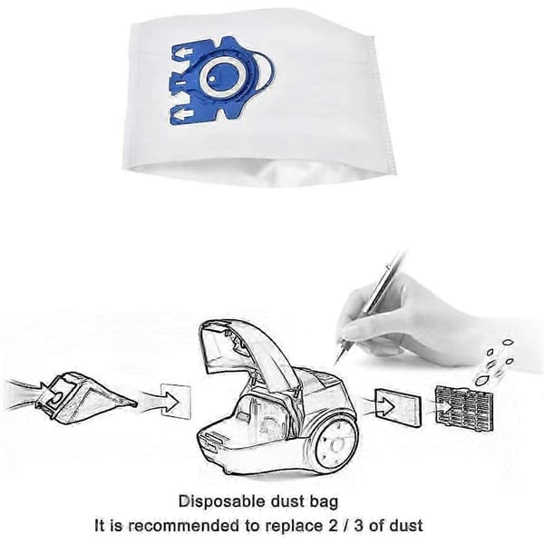 10 st Ersättningsdammsugarpåsar för Typ GN Dammsugare & 4-pack S2 S5 S8 C1 C3 Dammsugartillbehör