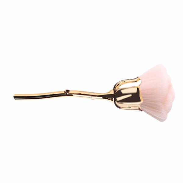 Nagelkonst Dammborste Manikyr Roshuvud Design Mjuka Borst Blush Puderborste Manikyrverktyg
