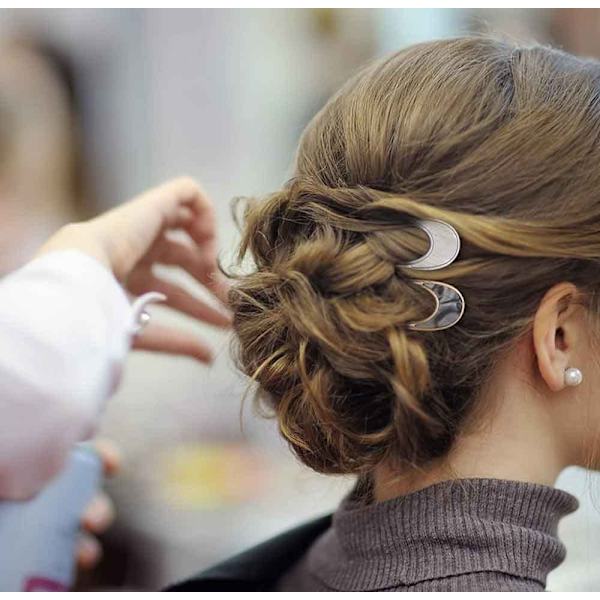 Metall U-formad hårnål, metall fransk stil hårnålar vintage hårnål enkel hårpinne 2-prong uppdo chignon stift för kvinnor flickor frisyr tillbehör