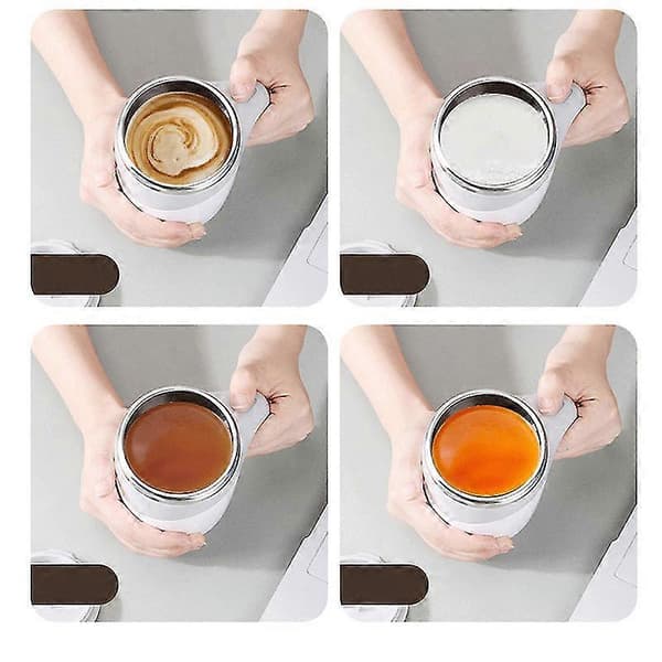 Automatisk omrörningskopp Rostfritt stål Lat Magnetiserad kopp Automatisk magnetisk kopp Bärbar kaffekopp Mugg