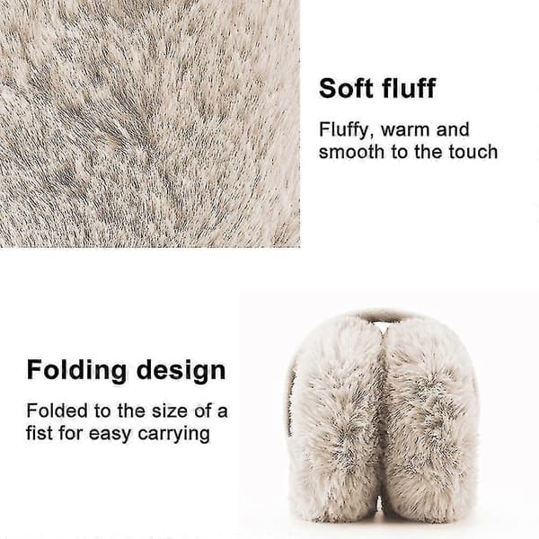 Unisex Foldbare Ørevarmere, Vinter Ørevarmere, Bløde Varme, Polar Fleece