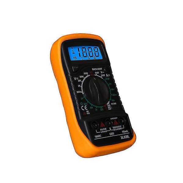 Xl830l Digitalt Multimeter Håndholdt Lcd Bakgrunnsbelysning Ac/Dc Amperemeter Voltmeter Resista