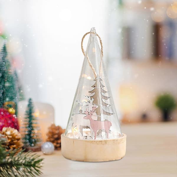 Julglas Bordsdekoration Juldekoration för Jul Sovrum
