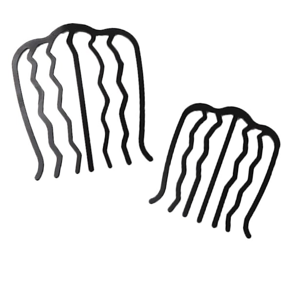 Hårklämma Hårnål Bun Chignon Pin Hårgaffel Franska Hårnålar 4 Klor Hårpinne Bun Hårhållare Tillbehör för Kvinnor och Flickor