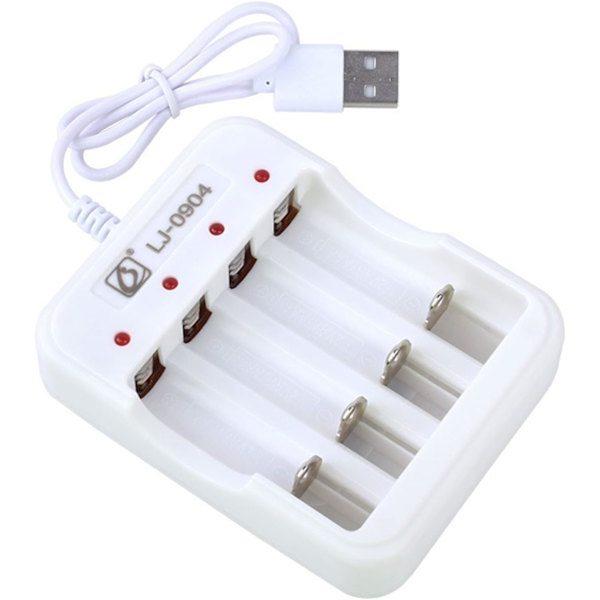 DC5V2A NiCd-NiMH Batteriladdare 4-Slot Intelligent Batteriladdare med LED 4ch Oberoende Laddning Laddningsadapter