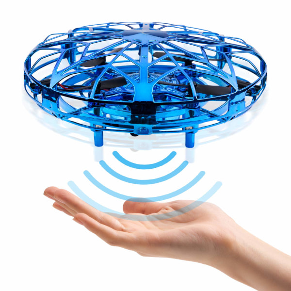 Håndbetjent UFO-drone med LED-lys, flyvende legetøj