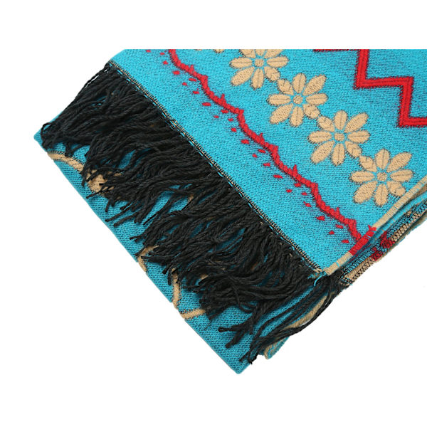 Kvinnors Poncho Cape Sjal Blommig Mönster