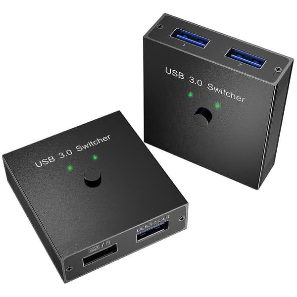 Usb Switch Selector Switcher 2 Datorer Delar 1 Usb-enhet Usb 3.0 Hub