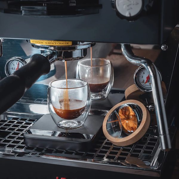 Espresso-peiliheijastava linssikahvinkeittimen lisävarusteet