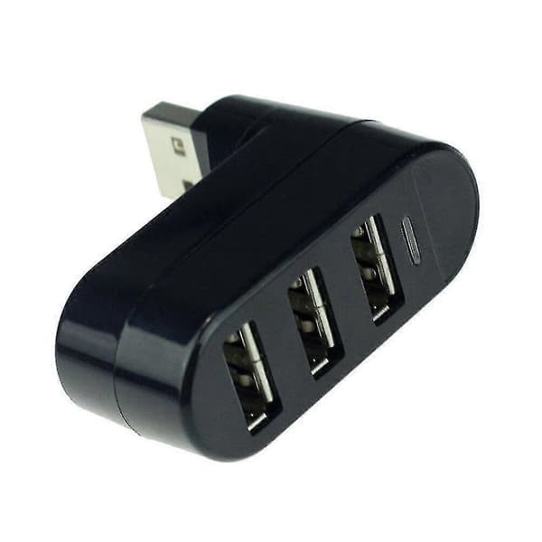 3 Porter Hub USB 2.0 Mini Roterende Splitter Adapter For PC Bærbar PC Jan16 Drop