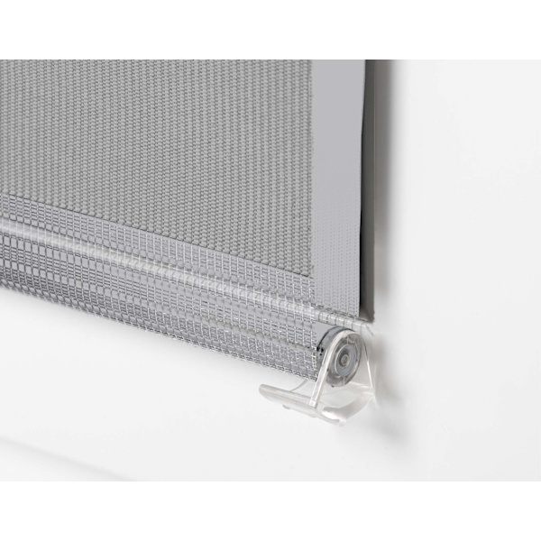 Dobbel rullgardin uten boring solskjermingsrullgardin vindusrullgardin 90cm x 150cm grey