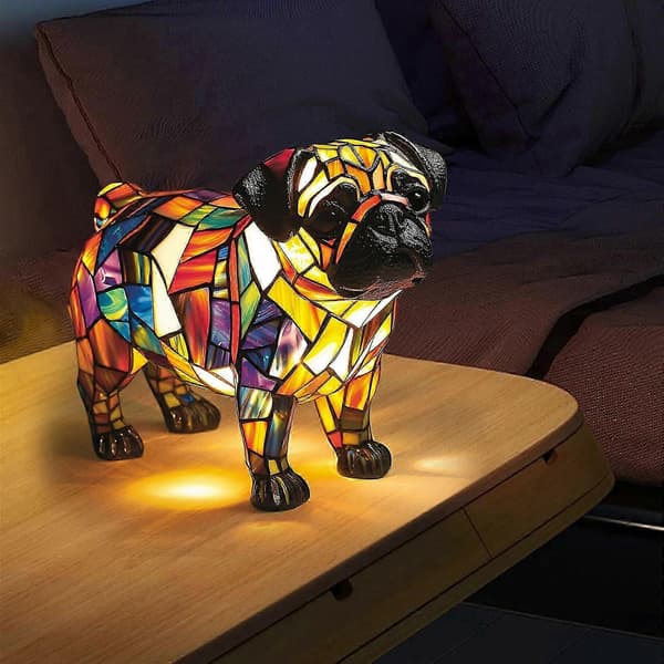 Lampe - Dvergdachs Lampe LED Lys Ornament PUW0516