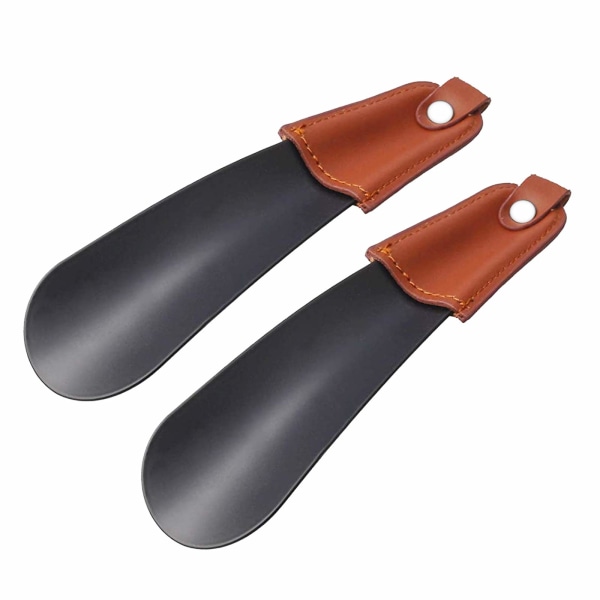 2 PCS Shoe Horn Metal Shoe Spoon Small Portable Shoe Horn