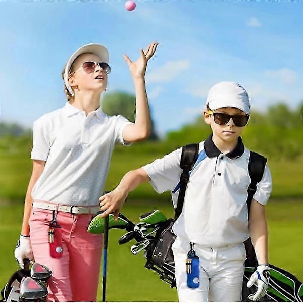 Golf Tee Holder Golfbold Bærepose Etui Golfbold Holder Nøglering Bælteklips Golf Gave Tilbehør