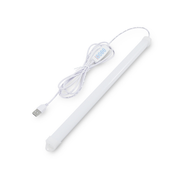 3 Lystilstande Skrivebordslampe, Garderobe Lampe, Under Skab Lampe, USB Lysbjælke, Dæmpbar Lysstribe (37cm)