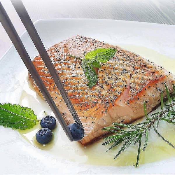 Køkkentænger Sæt - 30 cm Rustfrit Stål Præcisionsgreb Redskaber til Madlavning og Grilning, 2 Stykker