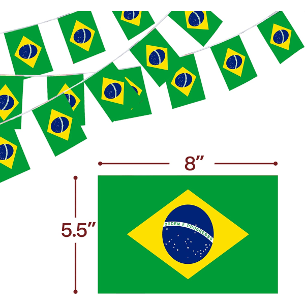 2 pakke verdensmesterskap topp 32 landsflagg (Brasil)