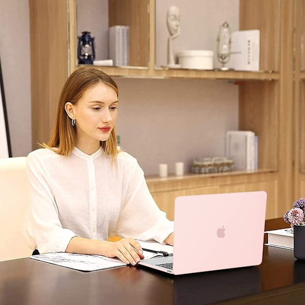 Kuori MacBook Air 13 tuuman kotelo A2337 A2179, vaaleanpunainen