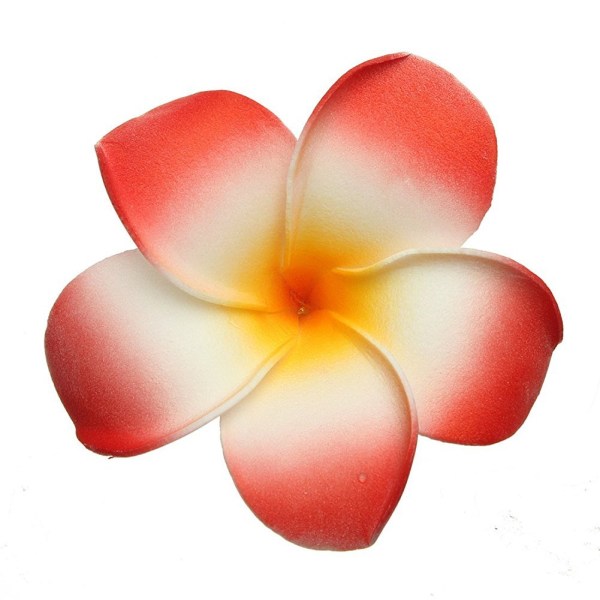 20 st 7 cm Hawaii Hawaiian Plumeria hårklämmor Strandblomma Huvudbonader för bröllopsfest