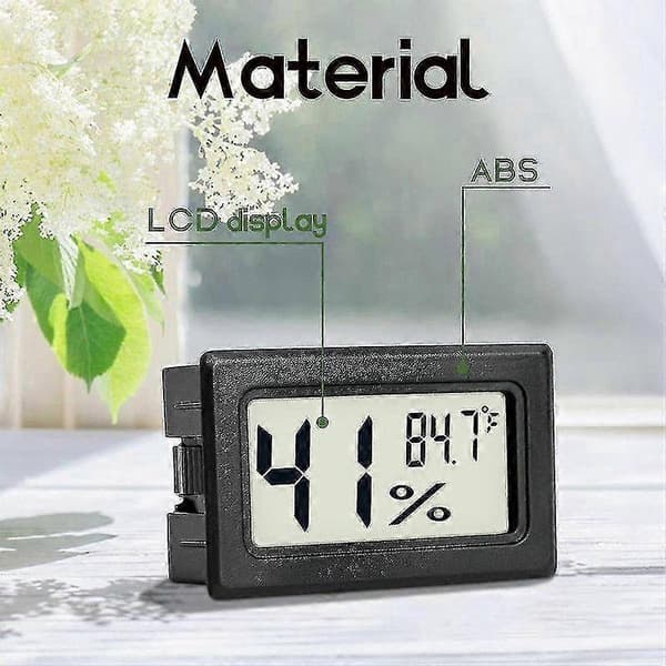 6-pack Mini Hygrometer Inomhus Fuktmätare Hygrometer Digitala Termometrar Luftfuktighet