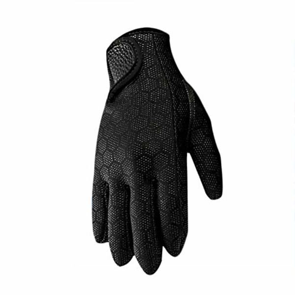 Vuxna 1,5 mm Neopren Dykhandskar Flexibla Termiska Hel Finger Korta Våtdräktshandskar för Simning Snorkling Kajakpaddling Surfing Vattensport (Storlek: L)