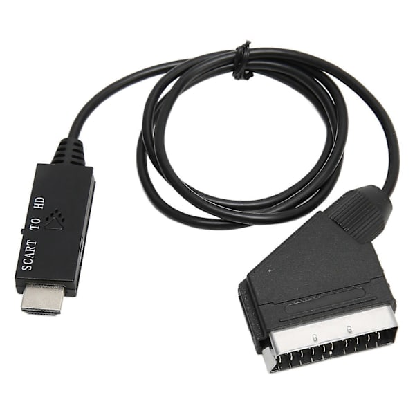 HD 1080P SCART til HD Multimedia Interface Konverter Adapter Kabel til Lyd Video