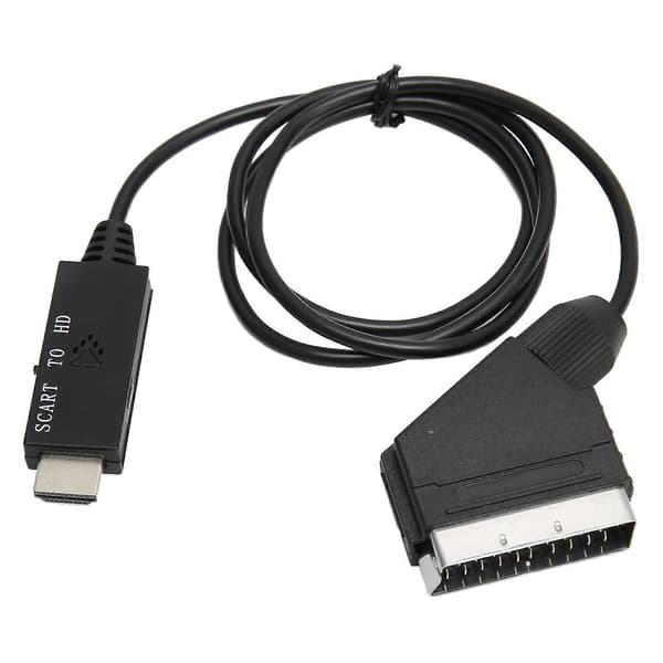 HD 1080P SCART til HD Multimedia Interface Konverter Adapterkabel for Lyd Video