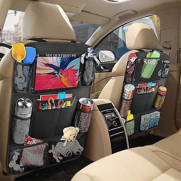 Opbevaring til bagsædet - Universal iPad-holder til bilen - Sort
