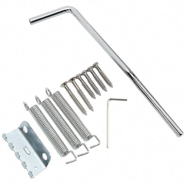 2024 3-strängad justerbar gitarr Tremolo Bridge System Metallmonteringssats för Humidor-gitarr