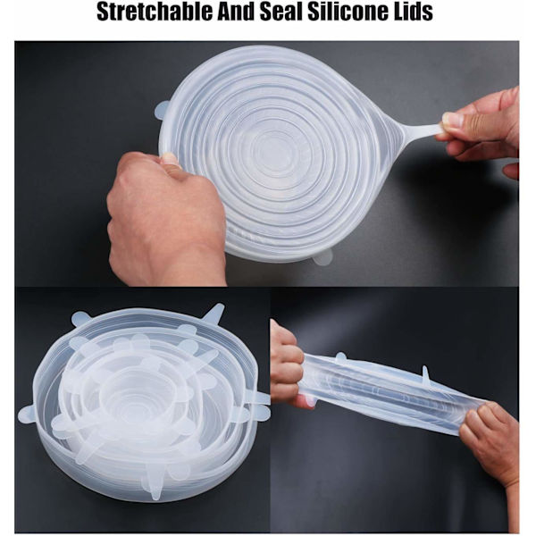 Silikonsträcklock, 12-pack med silikonmatöverdrag