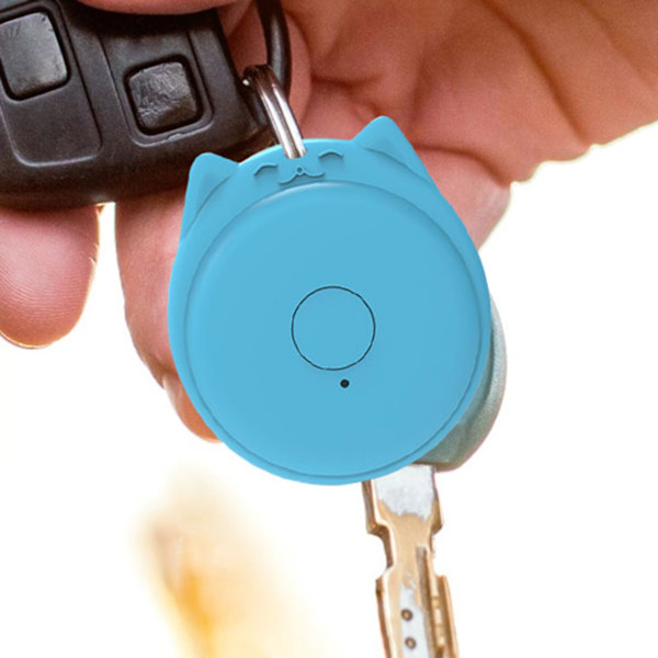Personliga enheter, Smart GPS-tracker - Trådlös Smart Pet Tracker | Anti-förlorad platsspårare, liten GPS-enhet, objektdetektor (blå)