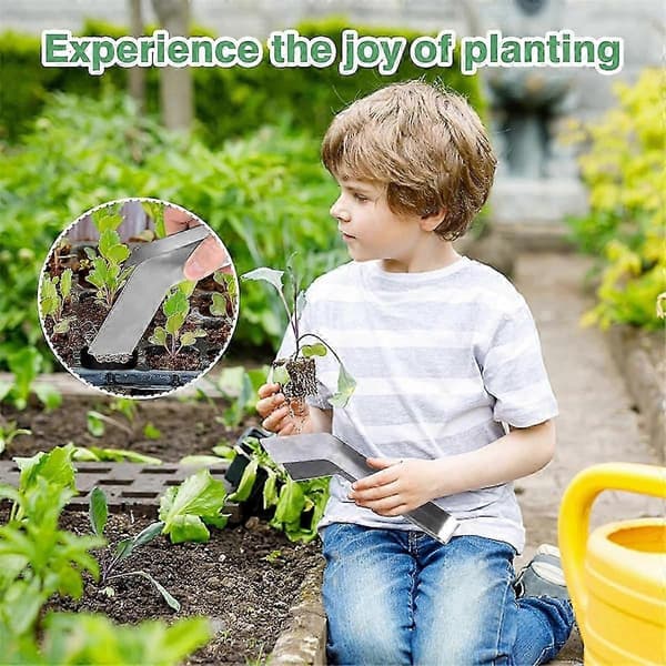 Planteskole Omplantningstang - 22 cm Rustfrit Stål Havearbejde Planter Omplantningstang til Reduktion af Rodskader