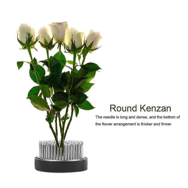 Ikebana Kenzan blomsterarrangementværktøj i rustfrit stål (80 mm)