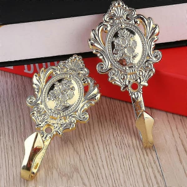 2 stk. Garderobekroker Gardinholdere Multifunksjonelle Kroker Vintage