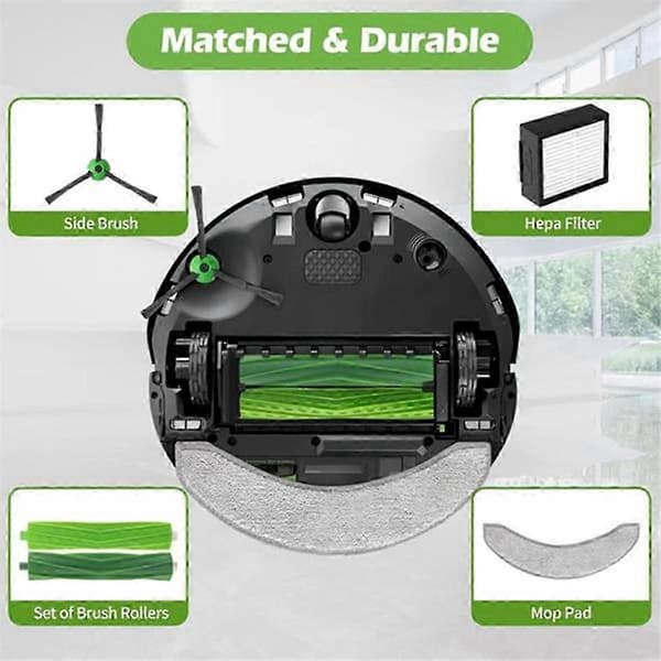 Til Combo J9+ & Combo J7+/Plus Robotstøvsuger Dele Hovedsidebørster Filtre Moppepuder Støvposer