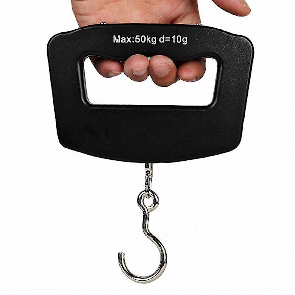 Riippuva digitaalinen vaaka - 50 kg musta