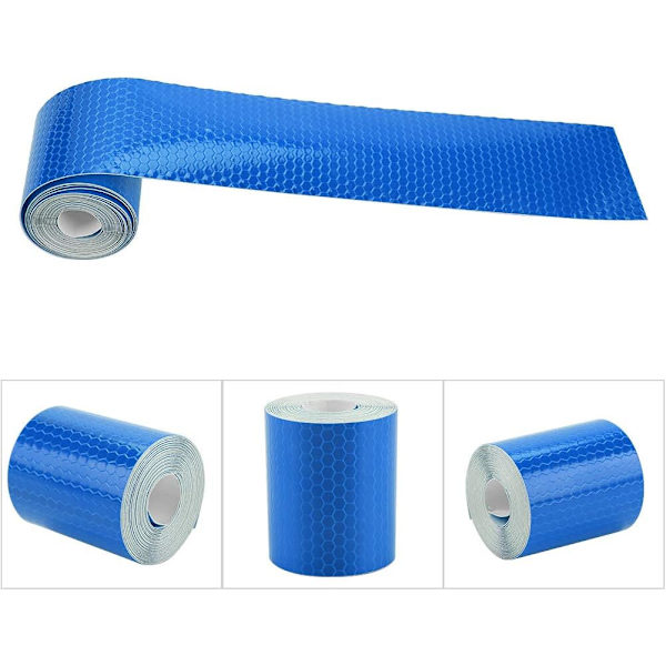 5cm x 3m reflekterende tape sikkerhetslim reflekterende tape rull klistremerke for tilhengere biler kjøretøy sykler hjelmer