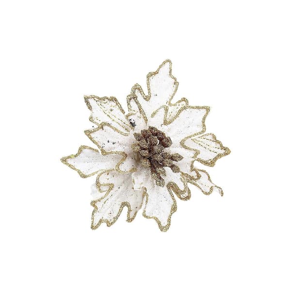 Julepynt Juleimitasjon Blomst Flanell Juletre Dekorative Blomster
