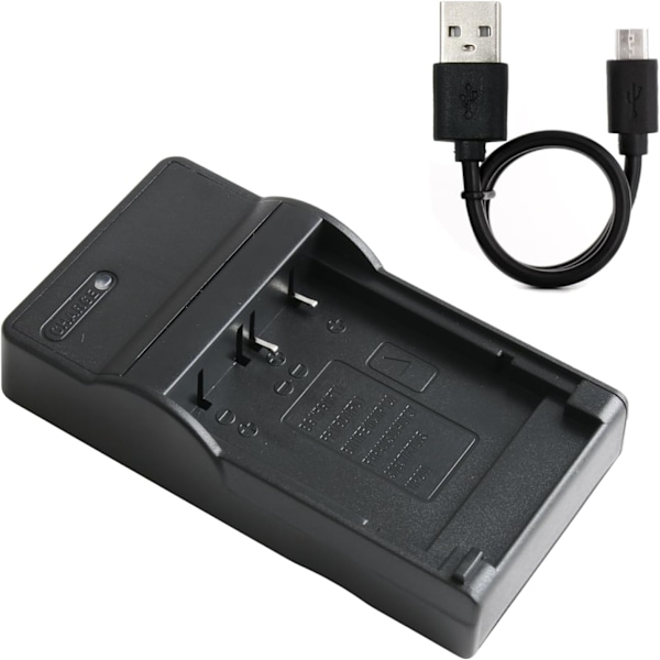 USB-lader for S-ony-kameraer, kompatibel med DSC-H50 H55 H70 H90 HX30V HX5V HX7V HX9V W150 W290, bærbar og praktisk for reise og utendørs bruk